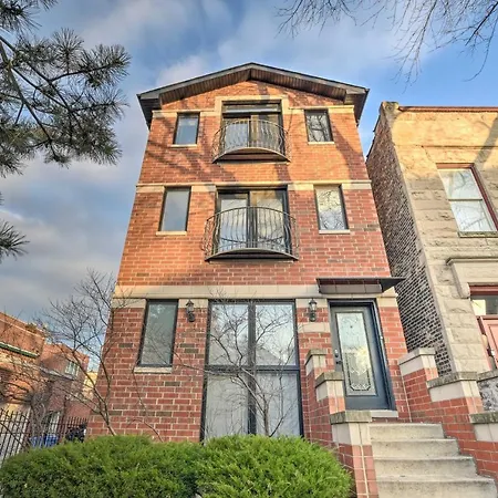 Chicago Condo With Balcony Walk To Cta Stations!